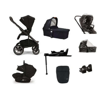2025 Sistema de viaje Nuna Mixx Next + Arra Next Premium | Incluye silla de paseo, capazo y portabebés | Base giratoria 360° e ISOFIX