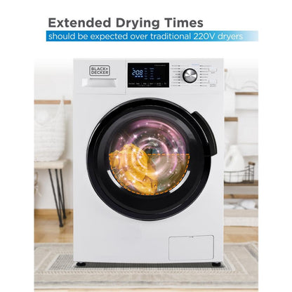 2025 BLACK+DECKER Combo Lavadora y Secadora Todo en Uno de 2.7 cu. ft. en Blanco BCW27MW