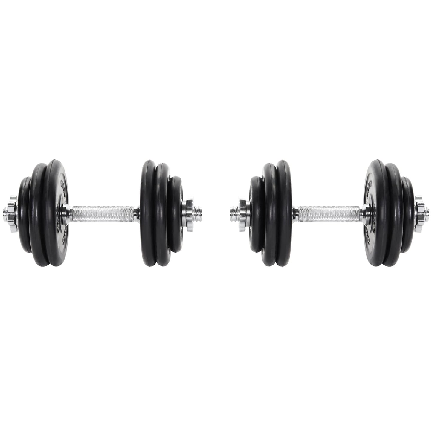 2025 Set de mancuernas con recubrimiento de caucho 30 kg
