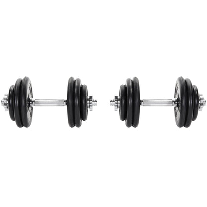 2025 Set de mancuernas con recubrimiento de caucho 30 kg
