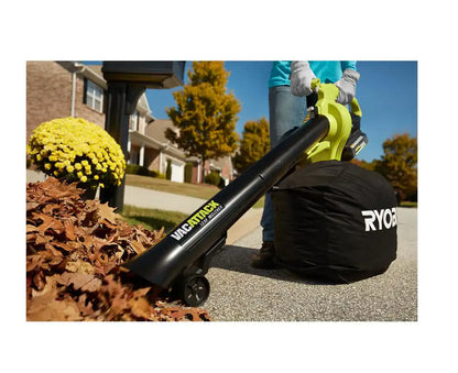 2025 RYOBI RY40451-2B Aspirador/Soplador inalámbrico Vac Attack 40V con (2) baterías 5,0 Ah y (1) cargador