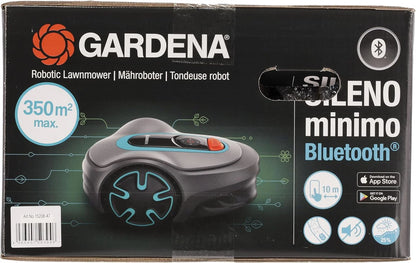 2025 Robot cortacésped Gardena SILENO minimo 350 m²: cortacésped inteligente con conectividad óptima, programable vía la aplicación Gardena Bluetooth (15208-47)