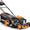 2025 Cortacésped de gasolina 4 en 1 FUXTEC FX-RM5196eS con motor ZIPGO, cortacésped de jardín con función de descarga lateral, ancho de corte 51 cm, motor de 4 tiempos con tracción trasera, ruedas grandes con rodamientos, bolsa de césped 60 L