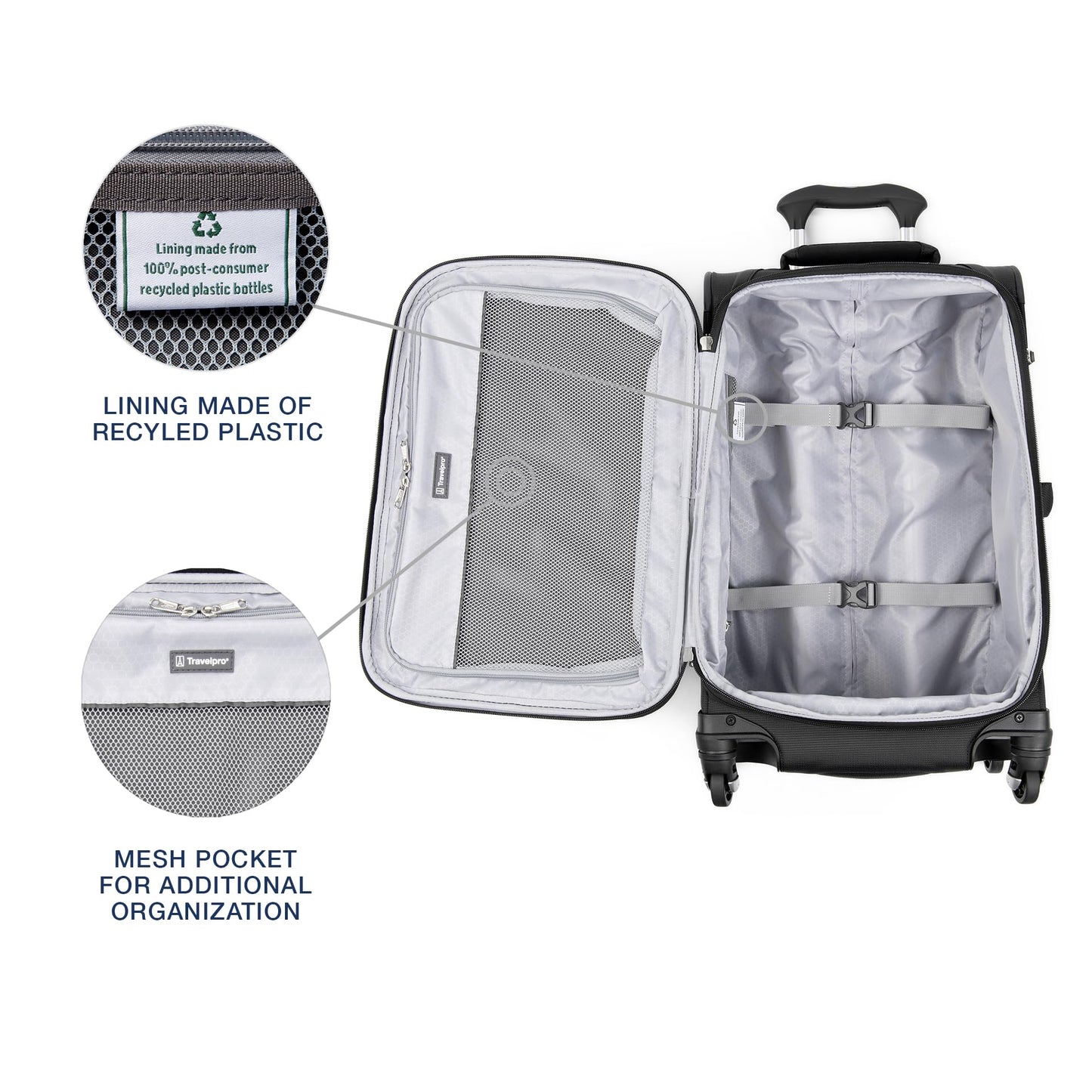 2025 Equipaje de Mano Expandible Travelpro Maxlite 5 Softside Spinner de 21"