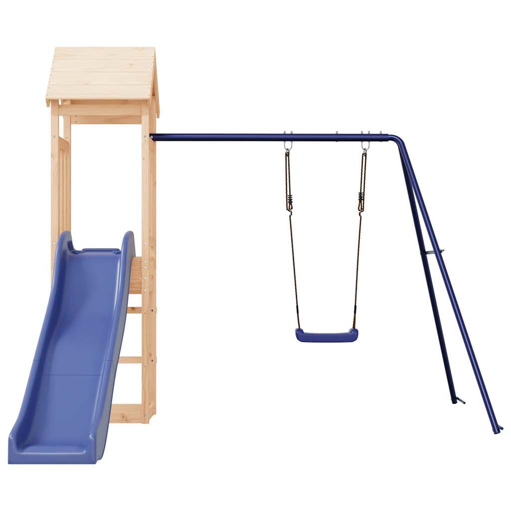 Parque Infantil De Exterior Madera Maciza De Pino Vidaxl