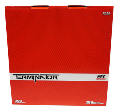 2025 Subwoofer para coche MTX Terminator TN12-02 de 12 pulgadas, 400 Watts, con caja estanca