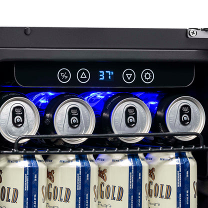 2025 Newair® Refrigerador Empotrable Negro para Bebidas – 96 Latas – 15 Pulgadas