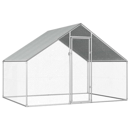 2025 Jaula para gallinas de acero 2,75 x 2 x 1,92 m – Recinto exterior seguro para aves de corral y pequeños animales