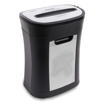 2025 Duronic Trituradora PS571, corte cruzado, hasta 12 hojas, destructora de documentos compacta y robusta, para uso doméstico y oficina, destruye papel, tarjetas de crédito, sobres, documentos – Negro, P4