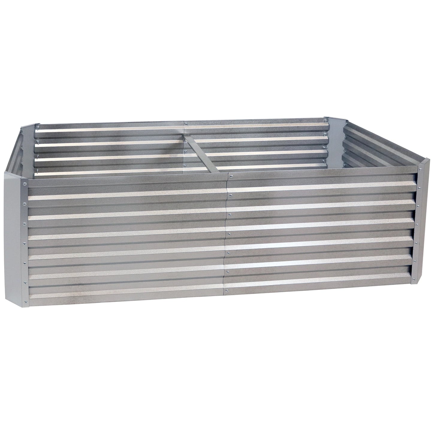 2025 Cama Elevada Rectangular para Jardín Sunnydaze de Acero Galvalume - 180 cm
