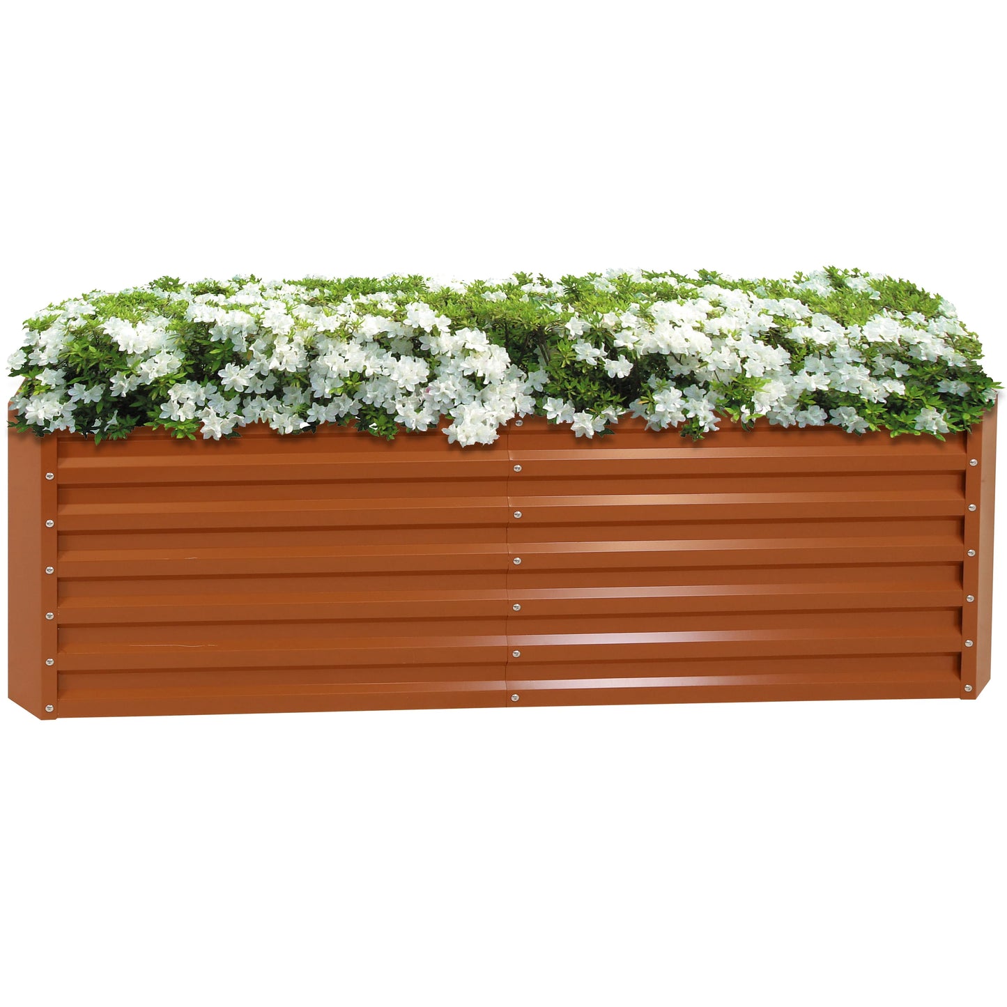 2025 Cama Elevada Rectangular para Jardín Sunnydaze de Acero Galvalume - 180 cm