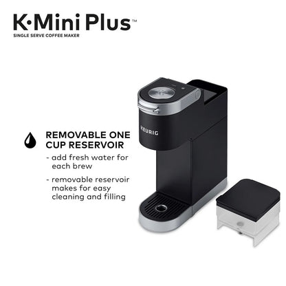 2025 Cafetera Keurig K-Mini Plus de una sola taza con cápsulas K-Cup