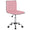 Silla de Oficina Yaheetech de Cuero PU, Respaldo Bajo, Altura Ajustable 41,5-56,5 cm