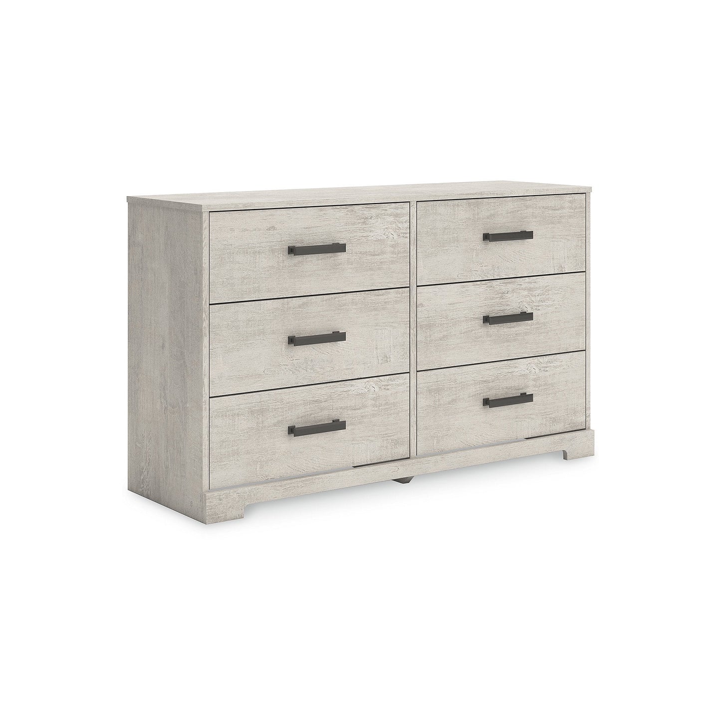 Cajonera Shawburn de 6 Cajones Estilo Granja Moderna de Signature Design by Ashley, Acabado Blanco Roto
