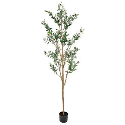 2025 Árbol de olivo artificial en maceta con hojas de seda de Sunnydaze