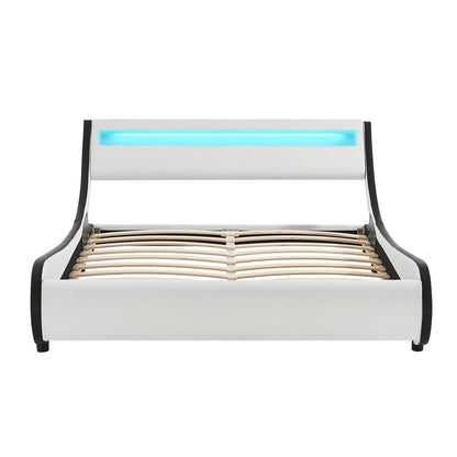 2025 Cama tapizada Valencia 140x200 cm en blanco