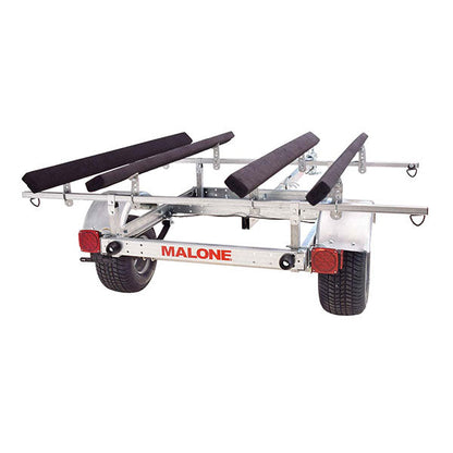 2025 Kit remolque Malone LowMax 2 para kayak, capacidad 600 lb, acero galvanizado, luces LED, neumáticos homologados 70 MPH