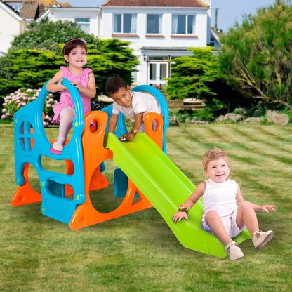 FEBER - Wood House, Centro de Actividades en el Bosque con Tobogán y Mesa Convertible en Arenero, Colores Luminosos y Resistentes a la Luz, Fácil Montaje, Niños de 3 a 8 años, Famosa (800009590)