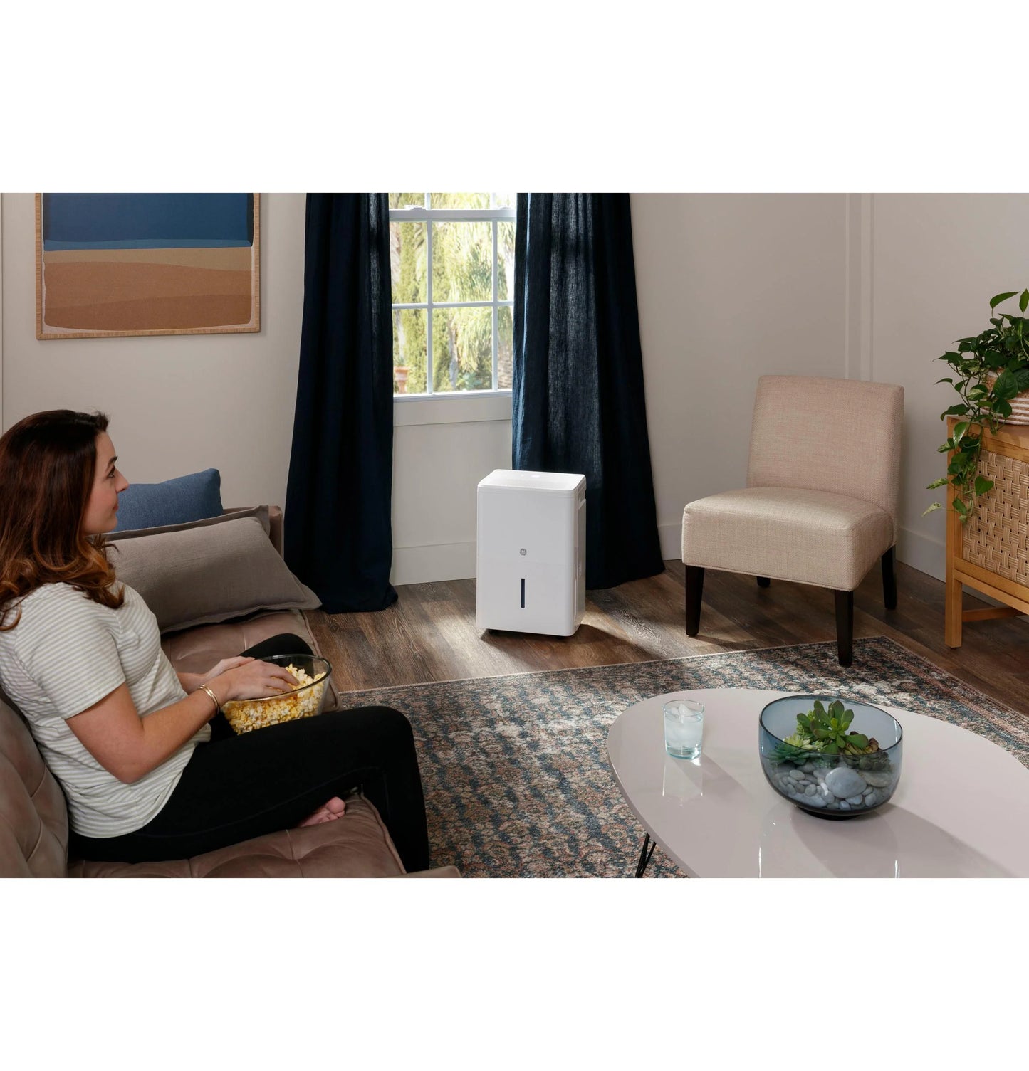 2025 GE Appliances ADHR35LB – Deshumidificador Portátil de 35 Pintas Certificado Energy Star® con Smart Dry
