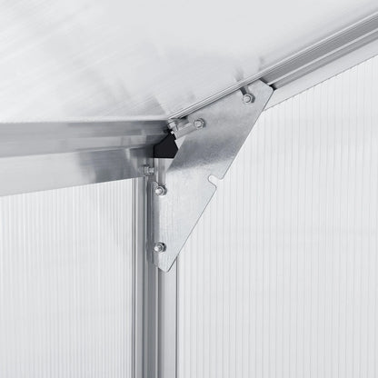 2025 Invernadero de jardín de aluminio con base – Ideal para frutas, verduras y resguardo invernal