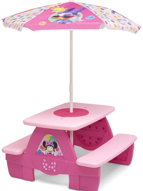 2025 Mesa de picnic de actividades para 4 niños Delta Children Minnie Mouse