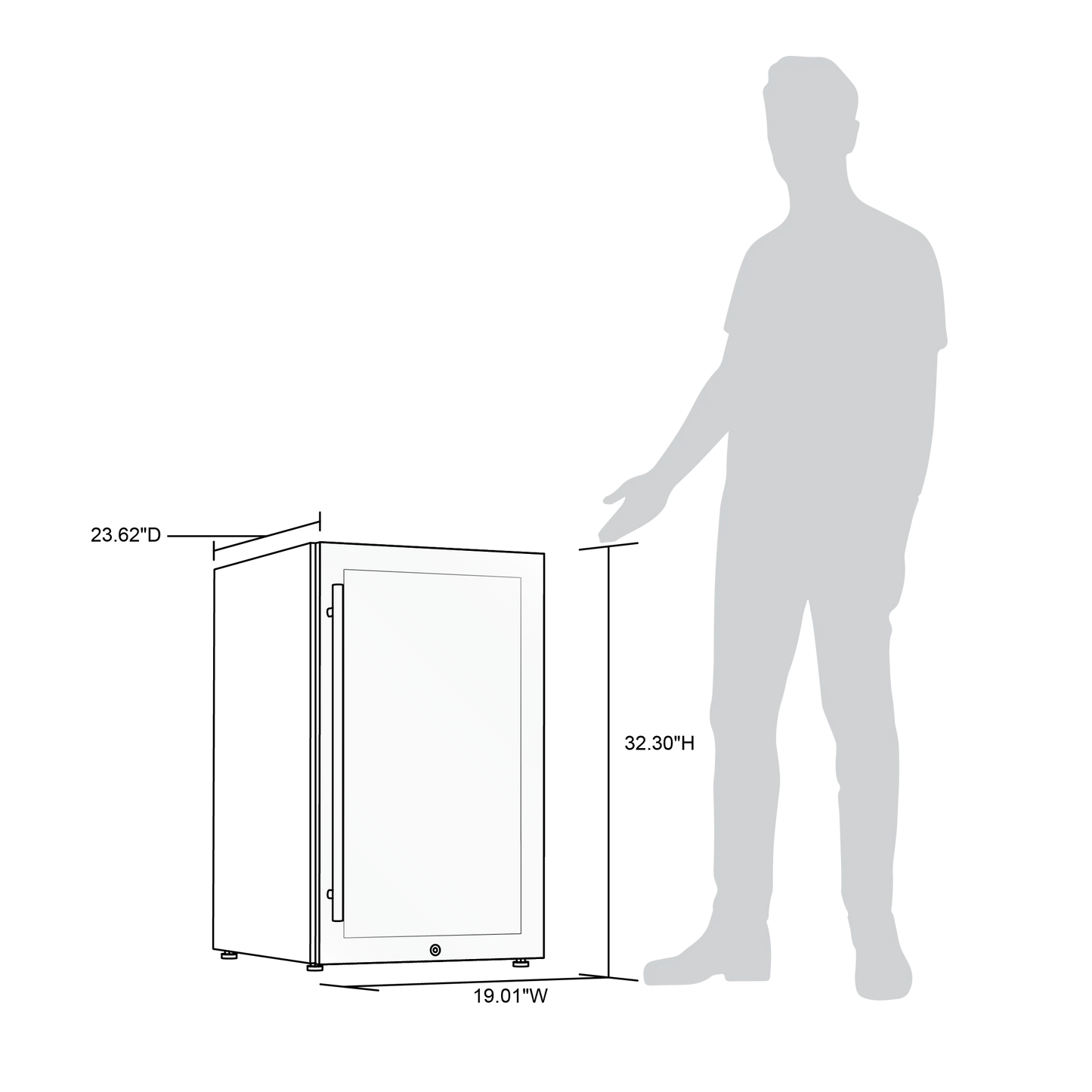 2025 Newair® Humidor Eléctrico para Puros – Gran Capacidad