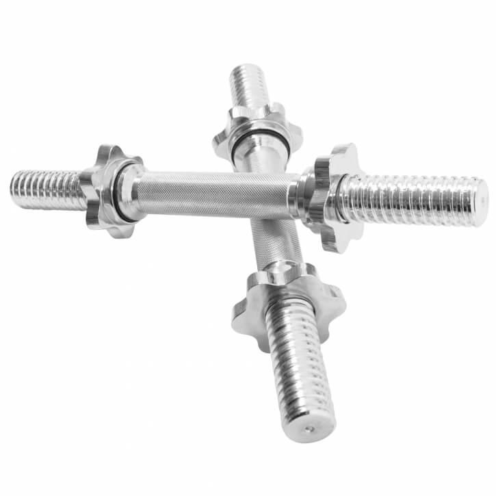 2025 Set de mancuernas cortas de fundición Gripper 30 kg plateado