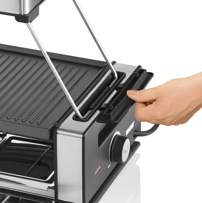 2025 Raclette Smokeless con libro de recetas – Raclette sin humo con tecnología Smokeless