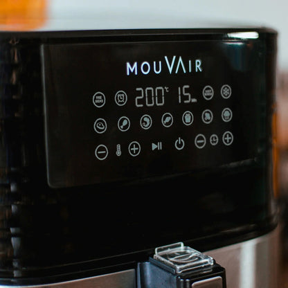 2025 Freidora De Aire Gourmet 5.5 Lts + Recetario Mouvair