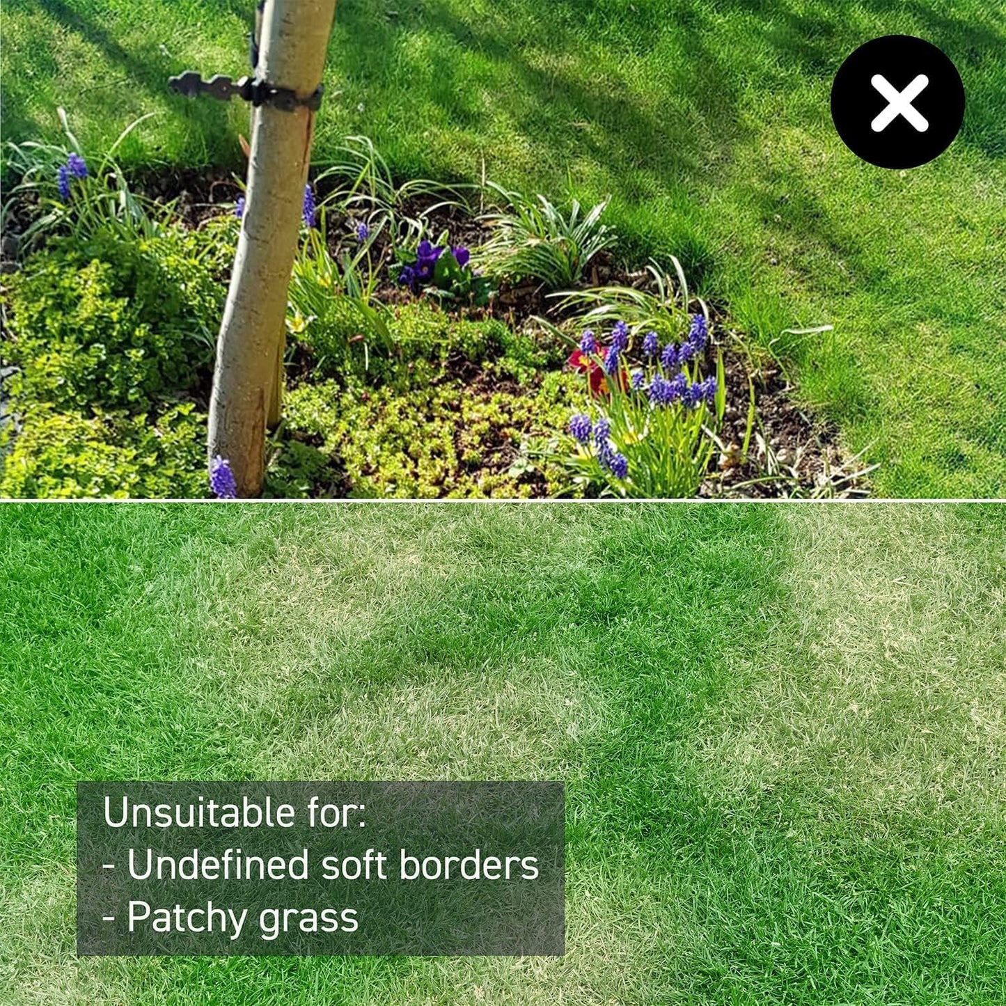 LawnMaster VBRM16 OcuMow™ Robots Electric Lawn Mowers for Gardens of 100 m2 Cut 20-60 mm, Slope 35% with Lithium Ion Battery MX 24V 4.0Ah and Fast Charger