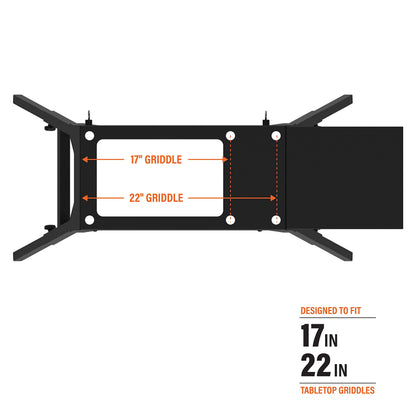 2025 Blackstone Soporte Universal para Plancha con Piernas Ajustables y Estante Lateral