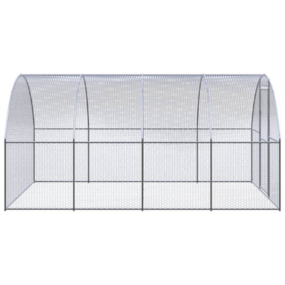 2025 Recinto para gallinas de acero galvanizado – Jaula exterior 3 x 4 x 2 m, recorrido libre, gallinero