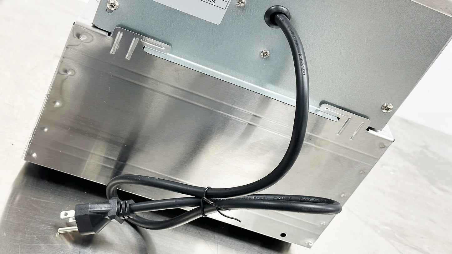 Freidora eléctrica de 1600 W, freidora de mesa de acero inoxidable con gran capacidad, freidora reforzada multifuncional, tanque único comercial de 2,5 galones