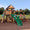 2025 Backyard Discovery Canyon Creek Set de Juego Exterior en Madera de Cedro con Tobogán, Casa en el Árbol, Columpios y Pared de Escalada