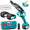 SEESII 2-in-1 Cordless Chain Saw and Mini Chainsaw with 2 4000mAh Batteries, 8 Inch Brushless Chainsaw with Telescopic Pole, Extendable up to 15 Feet for Tree Pruning