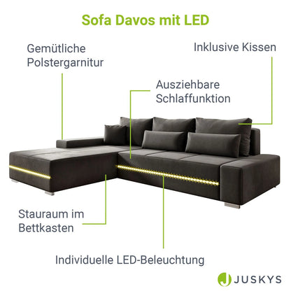 2025 Sofá Davos con LED