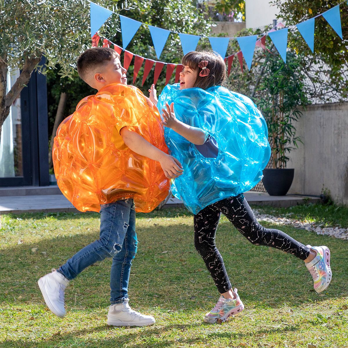 Pelota Burbuja Hinchable Gigante Parachoques Pvc Ø62 Cm - Innovagoods. Azul