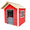 Caseta Madera Infantil Jardín 118,2  X 138  X 132,5 Cm - Rojo