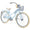 2025 Bicicleta Cruiser Clásica Huffy Nel Lusso con cuadro Perfect Fit, Mujer, Azul Claro, 26"