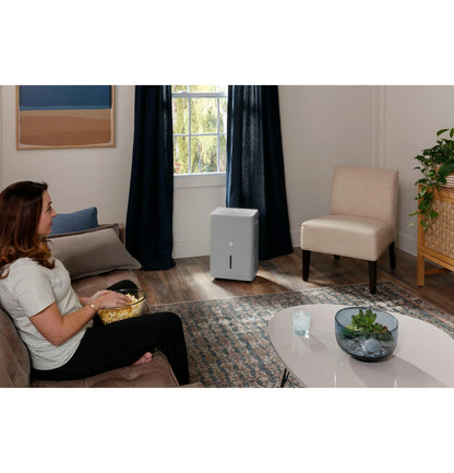 2025 GE Appliances AWHR50LB – Deshumidificador Portátil Inteligente con Smart Dry y Wi-Fi Integrado, Certificado Energy Star®