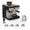 Krups Virtuoso Essential - Cafetera espresso 15 bar, acero inox negro, diseño compacto y elegante, parada automática, espresso y cappuccino, Thermoblock, boquilla de vapor, incluye cuchara, XP4418