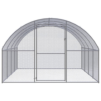 2025 Recinto para gallinas de acero galvanizado – Jaula exterior 3 x 4 x 2 m, recorrido libre, gallinero