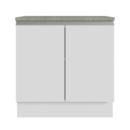 2025 Mueble Para Lavamanos Blanco 80x84cm Individual Sin Lavamanos Y Sin Cajones
