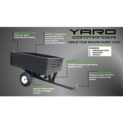 2025 Carro de Volteo de Acero Yard Commander 10 cu.ft.