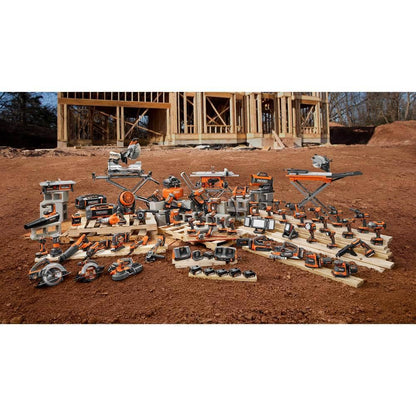 2025 RIDGID Kit Combo 18V sin escobillas de 9 herramientas con (2) baterías de 2.0 Ah y (1) batería de 4.0 Ah, cargador y bolsa para herramientas R96265N
