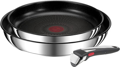 Tefal Ingenio Preference On Set of 2 Frying Pans 24/28 cm + 2 Saucepans 16/20 cm + 24 cm Pot + 26 cm Wok + 2 Removable Handles + 5 Accessories | Induction Safe, Non-Stick, PFOA Free