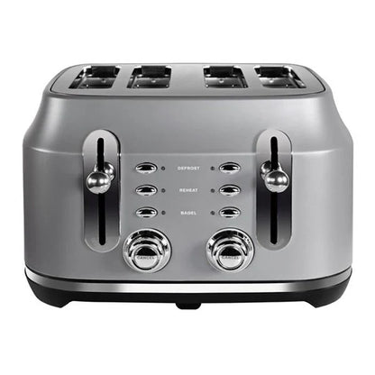 2025 Tostadora clásica Rangemaster RMCL4S201GY para 4 rebanadas – Gris