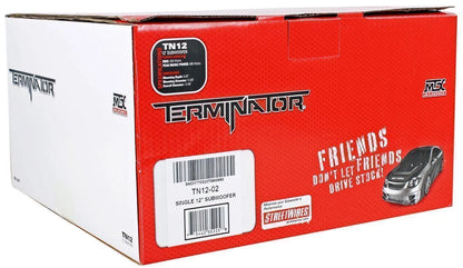 2025 Subwoofer para coche MTX Terminator TN12-02 de 12 pulgadas, 400 Watts, con caja estanca
