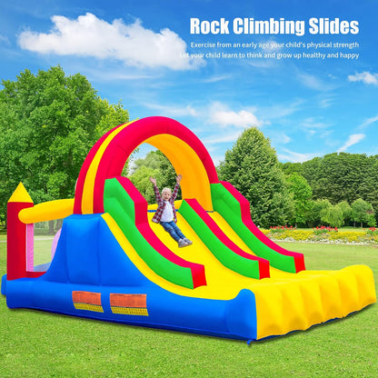 Ballsea Castillo Hinchable con Ventilador, Adecuado para niños de 3 a 10 años, para Interiores, cumpleaños Infantiles (488 x 223 x 220 cm)