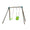 Columpio Doble De Madera Cuadrada Masgames Karai Junior Xl + Asiento Bebé